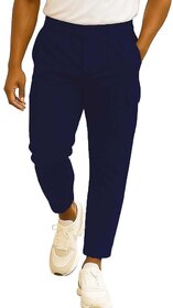 MULTIWA Comfortable Cotton Pant For Men - Straight Fit Cargo Lower With 5 Pockets, Stylish Korean Pants For Man