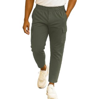 MULTIWA Comfortable Cotton Pant For Men - Straight Fit Cargo Lower With 5 Pockets, Stylish Korean Pants For Man