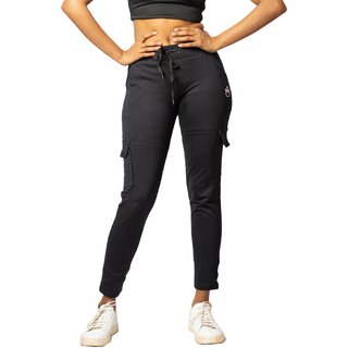 Women's High Rise Full Stretchable Ankle Length Slim Fit Yoga Workout Gym Tights with Pockets| Yoga Pants/Leggings for Women (M, Black)