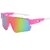UV Protection Cycling Sunglasses - Polarized Sports Glasses for Outdoor Riding (9336 Black Frame Purple-Red Coating)