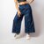 MULTIWA Women Soft Denim Baggy Cutout Pant (Blue) (M)