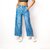 MULTIWA Women Soft Denim Cargo Sailor Pant (M, Light Blue)