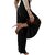 MULTIWA Ethnic Women Girls Rayon Pleats Palazzo Pants || Pleated Palazzo || Flared Pants || Stylish Pants || Wide Leg Pants Black