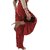 MULTIWA Ethnic Women Girls Rayon Pleats Palazzo Pants || Pleated Palazzo || Flared Pants || Stylish Pants || Wide Leg Pants Maroon