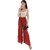 MULTIWA Ethnic Women Girls Rayon Pleats Palazzo Pants || Pleated Palazzo || Flared Pants || Stylish Pants || Wide Leg Pants Maroon
