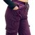 MULTIWA Ribbed Cargo Ankle Pant Regular Fit Trouser Pants | Solid High Waist with Pockets Cargo Pants | Ribbed Drawstring Cargo Pants Maroon