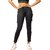 Women's High Rise Full Stretchable Ankle Length Slim Fit Yoga Workout Gym Tights with Pockets| Yoga Pants/Leggings for Women (M, Black)