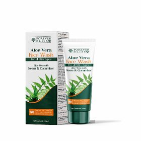 Forever bliss MOISTURIZING ALOEVERA FACE WASH  Oil Control For Healthy Glowing skin  Suitable for All Skin Types(60ml)