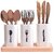 Small Plastic Cutlery Holder Set with Self-Draining Design - Spoon & Utensil Stand for Kitchen