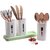 Small Plastic Cutlery Holder Set with Self-Draining Design - Spoon & Utensil Stand for Kitchen