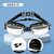 Anti-Fog Swimming Goggles with Nose Clip & Ear Plugs, HD Wide Lens for Adults, Prescription-Ready (Blue Plated Four-Piece Set)