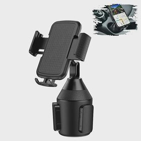 Universal Car Cup Holder Phone Mount - Adjustable Phone Cradle for Hands-Free Navigation XK (Black)