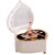 Rotating Musical Jewelry Box with Dancing Ballerina | Romantic Gift for Girls, Friends & Loved Ones (, White Heart)