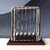 Newton's Cradle Steel Balance Balls, Classic Desktop Physics Toy for Stress Relief & Science Education (Small Square All Black)