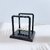 Newton's Cradle Steel Balance Balls, Classic Desktop Physics Toy for Stress Relief & Science Education (Small Square All Black)