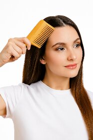 Neem Wood Comb Set - Eco-Friendly Antibacterial Hair Care pack of 1