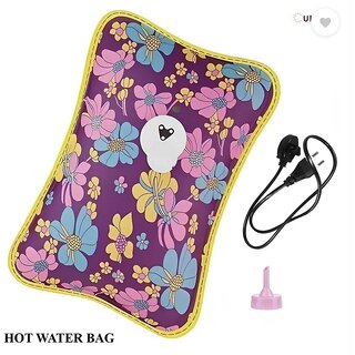 Electric Hot Water / Gel Bag with Heating Pad For Joints, Periods Pain Relief Warm Bag Electrical 1 L Hot Water Bag