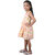 Kid Kupboard Cotton Girls A-Line Frock, Light Orange, Sleeveless, 7-8 Years KIDS8041