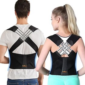 X-Cross Back Straightener Brace  Posture Correction Belt with Shoulder, Back & Clavicle Support, Unisex, Universal Size