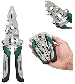All-in-One Wire Stripper & Crimping Pliers - Multifunction Stainless Steel Hand Tool