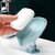 (Pack of 2) Leaf-Shape Self-Draining Soap Dish Holder with Suction Cup – Fast-Dry Slanted Design for Bathroom & Kitchen