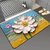 5D Waterproof Bathroom Carpet | Anti-Slip Stereoscopic Mat with Colorful Flower Design for Bathroom & Home