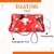 Rechargeable Electric Heating Pad - Red Floral Hot Water Bag for Body Pain Relief  Relaxation