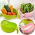 Plastic Rice Bowl & Food Strainer - Thick Drain Basket with Handle for Kitchen Use (Random Color)