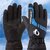 Winter Motorcycle Gloves - Windproof, Waterproof & Fleece-Lined for Cold Weather Riding & Delivery (Fleece-Blue [US6]_One Size)