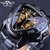 Men's Automatic Skeleton Watch Triangle Dial Fashion Casual Mechanical Watch (Silver Case Black Dial Gold Movement)