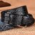 CARTELO Men's Genuine Leather Belt with Vintage Embossed Design & Pin Buckle for Casual and Business Wear (Style 3 Top Layer Embossed Brown_115cm)