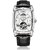 OUYAWEI Men's Automatic Watch with Leather Strap, Classic Water-Resistant Mechanical Wristwatch for Men (Black Case Black Dial)