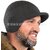Winter Thermal Fleece Ear Flap Hat for Outdoor Running Cycling Sports Windproof Cold Weather Cap (Gray_55-60cm (One Size))