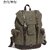 Vintage Canvas Backpack for Men & Women, College Student Bookbag, Travel Laptop Rucksack with Outdoor Daypack Design (Khaki)