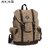 Vintage Canvas Backpack for Men & Women, College Student Bookbag, Travel Laptop Rucksack with Outdoor Daypack Design (Khaki)