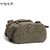 Vintage Canvas Backpack for Men & Women, College Student Bookbag, Travel Laptop Rucksack with Outdoor Daypack Design (Khaki)