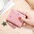 Stylish PU Leather Wallet for Women | Compact Card Holder & Coin Purse | Cute Korean Design (Black)
