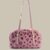 Fuzzy Leopard Print Underarm Bag Women's Shoulder Handbag Cute Sweet & Cool Style (Pink Leopard)