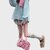 Fuzzy Leopard Print Underarm Bag Women's Shoulder Handbag Cute Sweet & Cool Style (Pink Leopard)