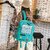 Adventure Time BMO Backpack Cute Anime Cosplay Unisex School Bag Cartoon Character Rucksack (Green_20 inches)