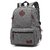Stylish Korean Unisex Backpack, Plain Oxford School Bag for Students (Dark Gray)