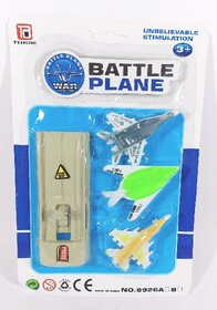 Nanson Battle Plane Set of 3 planes and launcher Air Strike Wars Fighter Push Plane Toy Set for Kids
