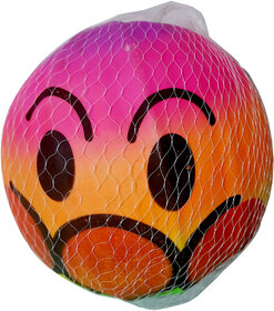 Nanson 1 pc Rubber Moulded Beach Ball / Multi color Ball  for Kids above age 3+ years