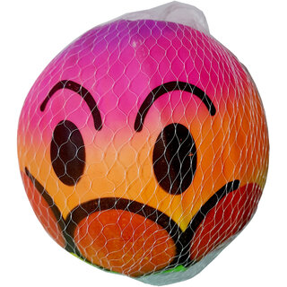 Nanson 1 pc Rubber Moulded Beach Ball / Multi color Ball  for Kids above age 3+ years