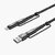 Orban 4-IN-1 Fast Charging Cable Braided + Metal Shell 1.2M Length Multi-Connector USB for Smartphones Tablets