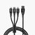 Orban 3-IN-1 Fast Charging Cable Braided + Metal Shell 1.2M Length Multi-Connector USB for Smartphones Tablets