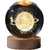 3D Moon Crystal Ball Night Light,2.4 inch Glass Ball with Led Wood Base Lamp Night Lamp(7 cm, star walk)