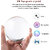 3D Moon Crystal Ball Night Light,2.4 inch Glass Ball with Led Wood Base Lamp Night Lamp(7 cm, star walk)