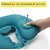 Button Travel Neck Pillow Portable Push Type Automatic Inflatable U-Shaped Pillow Neck Rest Travel Press Button Neck Pillow for Outdoor Travelling Air Cushion Self Inflating Button Neck Pillow