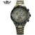WINNER Men's Automatic Skeleton Watch | Retro Bronze Case Fashion Casual Mechanical Timepiece (Black Circle)
